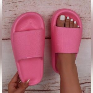 Hot pink pillow slides